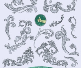 Retro Decorative Frames with Borders vector art 02