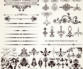 Ornaments elements vector border graphic 04