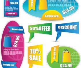 Sale discount tag design elements vector 02