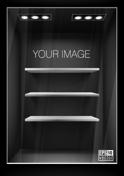 black and white Style Showcase vector 04