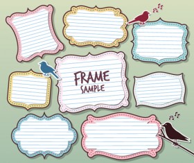 Cute Speech Bubbles for you text vector 02