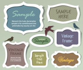 Cute Speech Bubbles for you text vector 04