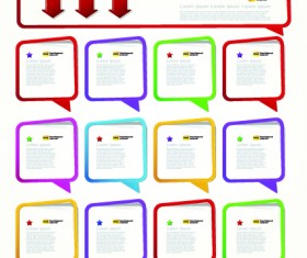 Empty frame Speech bubble for your text vector 01