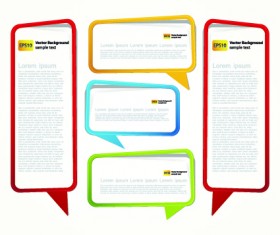 Empty frame Speech bubble for your text vector 03