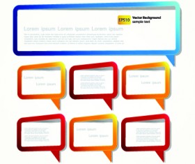 Empty frame Speech bubble for your text vector 04