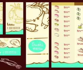 Vector Japan Sushi Menu Templates 04