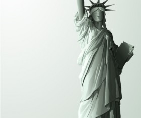 The Statue of Liberty vector graphic