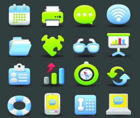 Various society vector Icons set 01