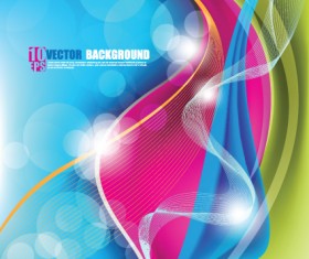 Vector Halation Colored Wave background