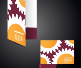 Vector Layout folder cover design set 02