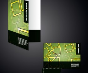 Vector Layout folder cover design set 03