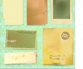 Vector Old Paper design elements set 02