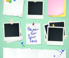 Vector Old Paper design elements set 03