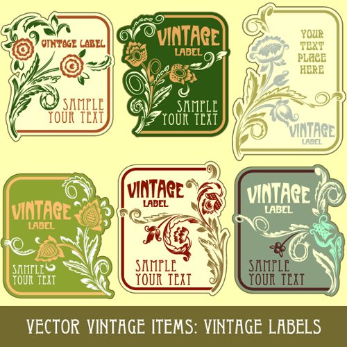 vintage label design