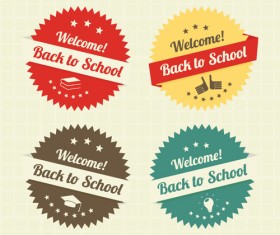 Vintage Object Labels design elements vector 03