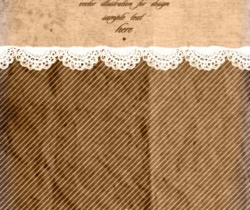 Vintage frame with scrap background vector 05