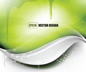Wave with Water Drop background vector 02