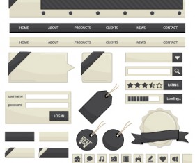 Creative Web design elements vector 01