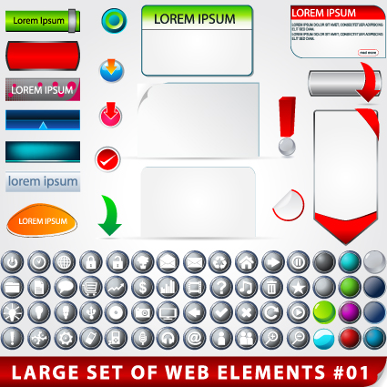Creative Web design elements vector 03