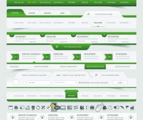 Vector Web Elements Menu art graphic 05