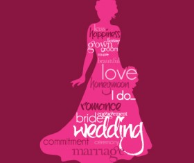 Creative Wedding backgrounds design vector 01