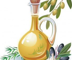 Retro Wine and food design vector 02