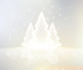 Winter design elements vector background 02