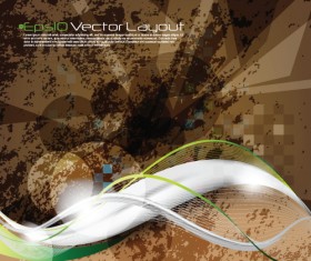 Abstract background with Garbage design vector 02