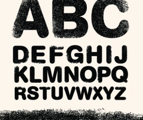 Diverse alphabet elements vector art 05