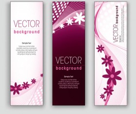 Exquisite Vertical banner design vector 01