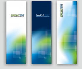 Exquisite Vertical banner design vector 02