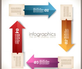 Numbered Infographics elements vector 06