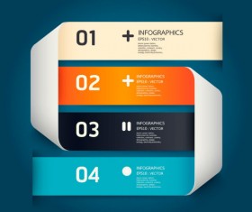 Numbered Infographics elements vector 14