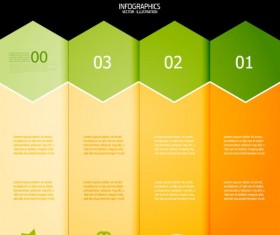 Numbered Infographics elements vector 21