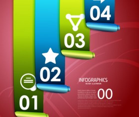 Numbered Infographics elements vector 22