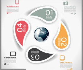Numbered Infographics elements vector 29