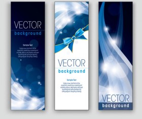 Exquisite Vertical banner design vector 05