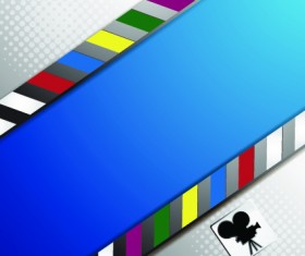 Vector background with film elements 01