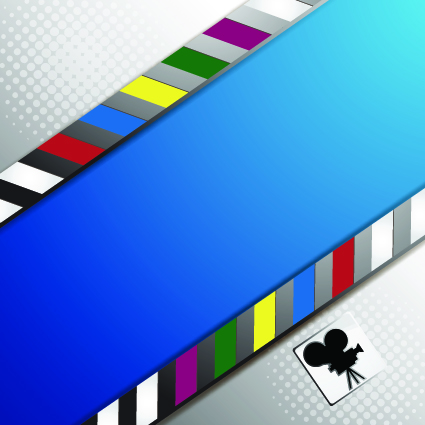 Vector background with film elements 01