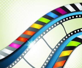 Vector background with film elements 02