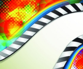 Vector background with film elements 03