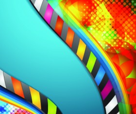 Vector background with film elements 04