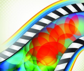 Vector background with film elements 05