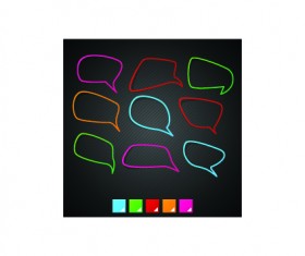 Colored blank notice frames for speech vector 01