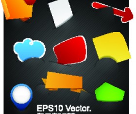 Colored blank notice frames for speech vector 03