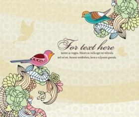 Hand drawn cheerful background vector set 04