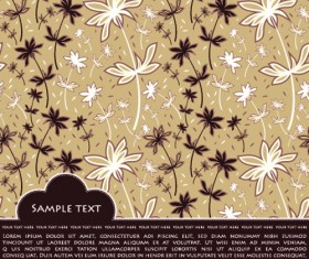 Colorful flowers art backgrounds vector 02