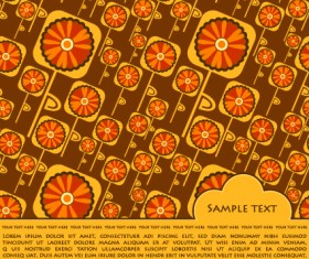 Colorful flowers art backgrounds vector 03