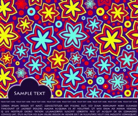 Colorful flowers art backgrounds vector 05