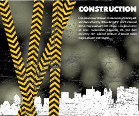 Elements of construction template design vector 01
